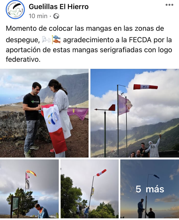 2022 - MANGAS DE VIENTO EN LAS ZONAS DE DESPEQUE DE LA ISLA DE EL HIERRO.