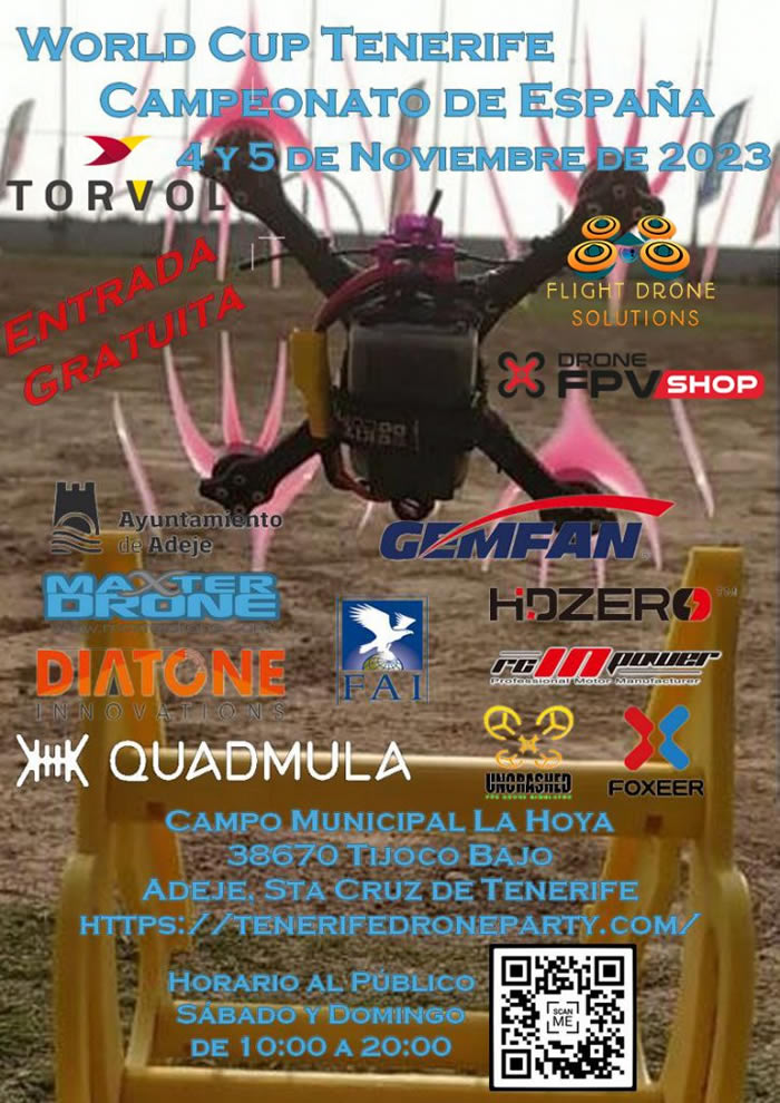 2023-WORLD CUP TENERIFE - CAMPTO ESPAÑA- DRONES