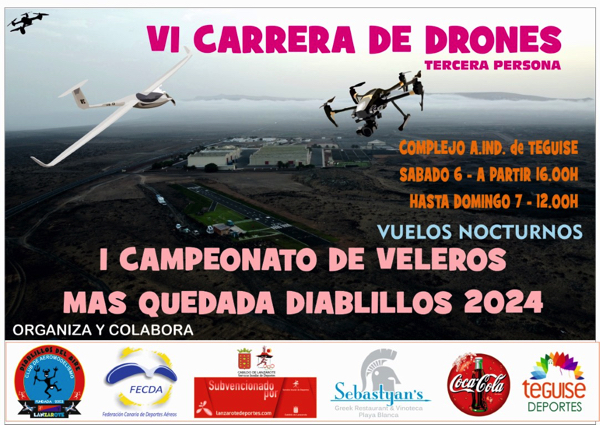 2024 - VI Carrera Drones y I Campeonato Veleros. Club Diablillos del Aire.