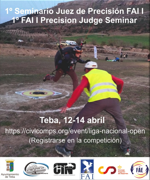 2024-1º Seminario Juez d e Precisión F AI I , celebrado 12 al 14 abri l 2024, Te ba, Málaga.